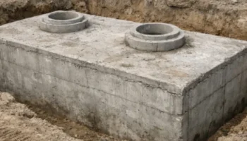 Zisterne Beton selber bauen und im Garten in der Erde platzieren